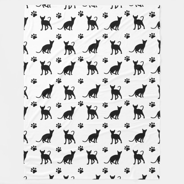 Cobertor De Velo Folheto de folhas Meowz 60x80 (Frente)