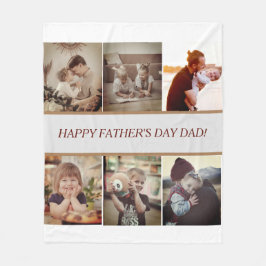 Cobertor De Velo Folheto de Foto do Dia do Pai Personalizado