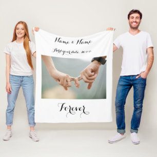 Cobertor De Velo Folheto de Fotografias de Casais Personalizados