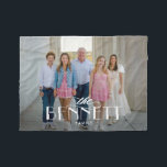 Cobertor De Velo Folheto de Fotografias Personalizadas do Nome da F<br><div class="desc">Concebido por Berry Berry Sweet,  moderno Stationery e presentes personalizados. Visite nosso site em www.berryberrysweet.com para ver nossas linhas de produtos de cheio.</div>