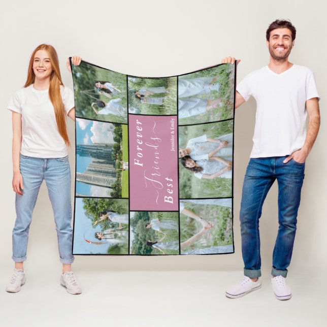 Cobertor De Velo Folheto de Fotos Personalizada dos Melhores Amigos (In Situ)