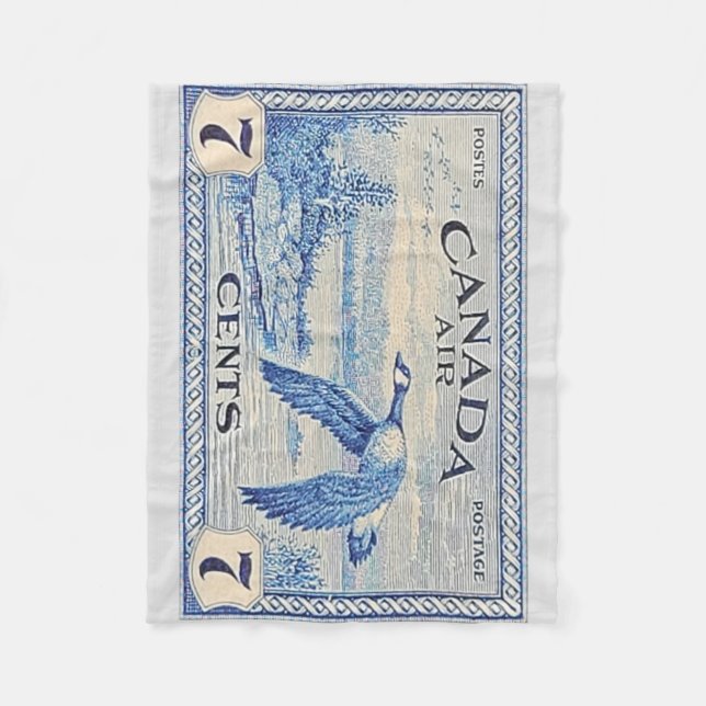 Cobertor De Velo Folheto de Gansos do Canadá (Frente)