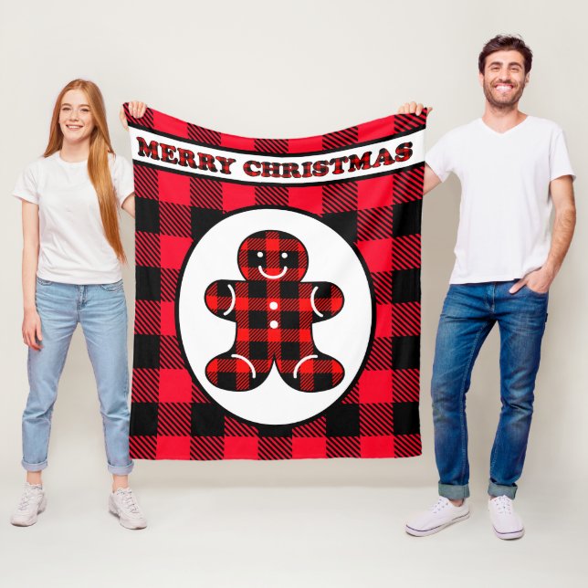 Cobertor De Velo Folheto de gengibre de Natal bonito (In Situ)