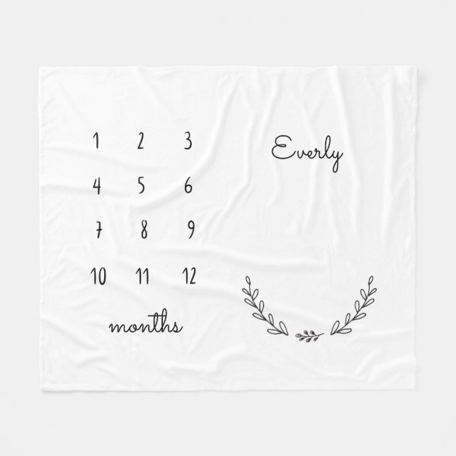 Cobertor De Velo Folheto de Marco Floral Personalizado (Frente (Horizontal))