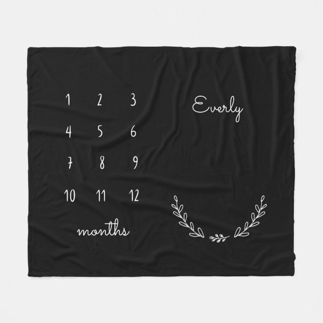 Cobertor De Velo Folheto de Marco Floral Personalizado (Frente (Horizontal))