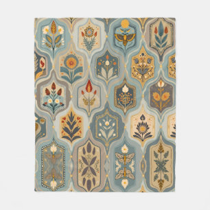 Cobertor De Velo Folheto de Mosaico Floral Decorativo Premium