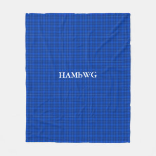 Cobertor De Velo Folheto de peça HAMbWG - Xadrez azul
