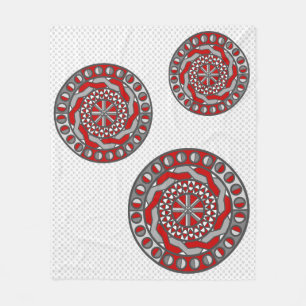 Cobertor De Velo Folheto de Peça Vermelha