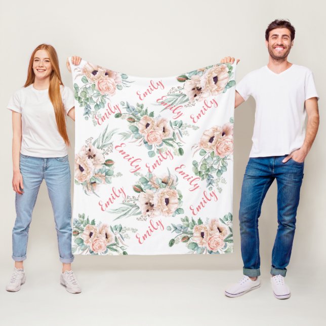 Cobertor De Velo Folheto de Peões Rosa Personalizados (In Situ)