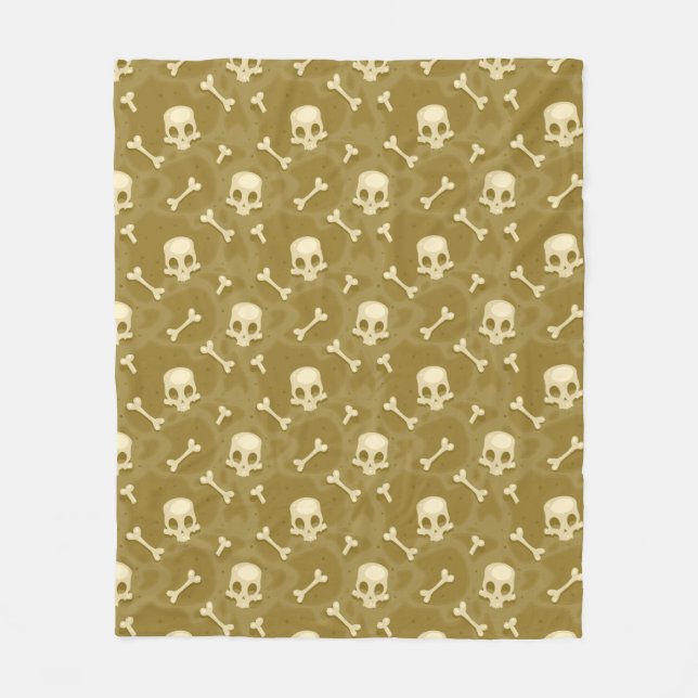 Cobertor De Velo Folheto de velo com temas do Skull & Cross Bones (Frente)