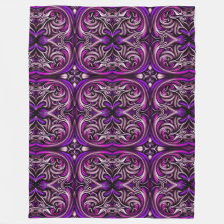 Cobertor De Velo Folheto de velo roxo e azul-padrão