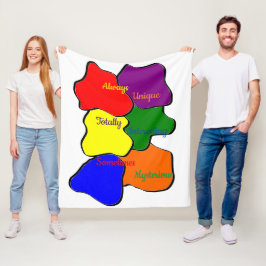 Cobertor De Velo Folheto do Autismo Sempre Único