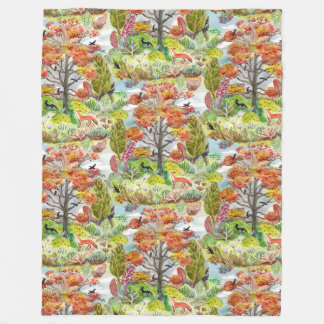 Cobertor De Velo Folheto do Gabinete Fox Woodland