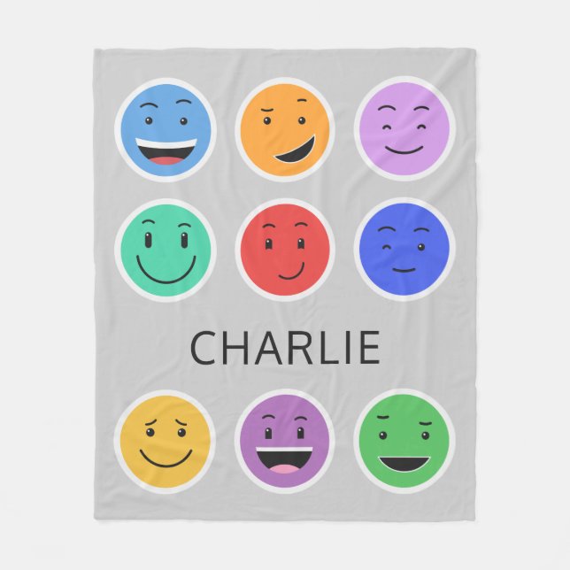 Cobertor De Velo Folheto do nome personalizado bonito (Frente)