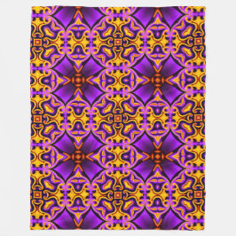 Cobertor De Velo Folheto do velo-preto e roxo