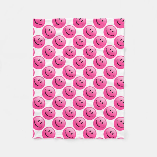 Cobertor De Velo Folheto/Emoticons-Smileys face (Frente)