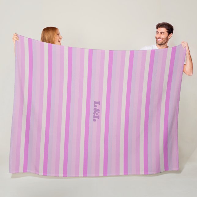 Cobertor De Velo Folheto grande com tiras de palete rosa (In Situ)