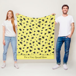 Cobertor De Velo Folheto personalizado de abelha para mãe - Anivers