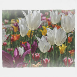 Cobertor De Velo Folheto/Tulipas