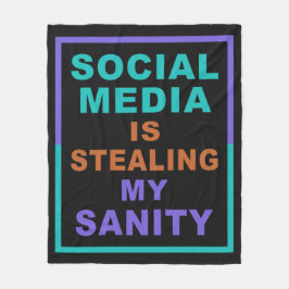 Cobertor De Velo Folhetos engraçados de "Mídia Social"