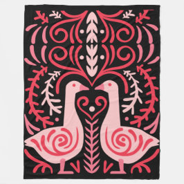 Cobertor De Velo Folk Art V.01