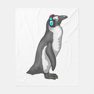 Cobertor De Velo Fone de Ouvido Penguin Music