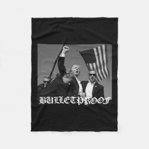 Cobertor De Velo Fonte antiga de Inglês à prova de bala do Trump