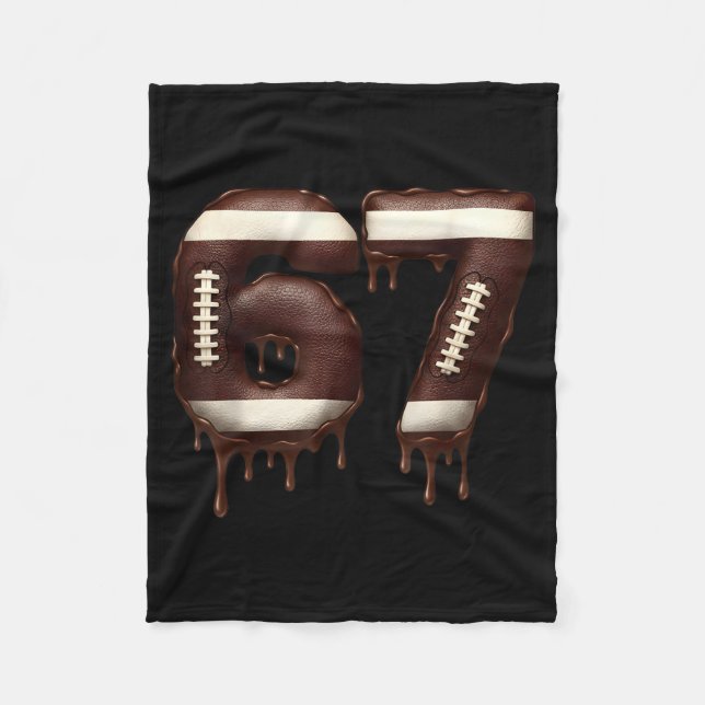 Cobertor De Velo Football 67 Funny Six Seven 6 7 Meme  (Frente)