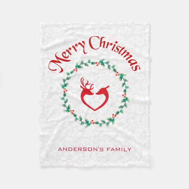 Cobertor De Velo Fora De Natal E Dedos (Frente)