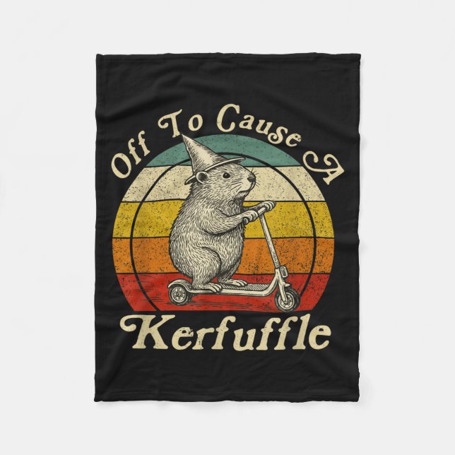 Cobertor De Velo Fora Para Causar Uma Confusão Funny Groundhog Mont (Frente)