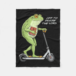 Cobertor De Velo Fora Para Louvar O Senhor Sapo Engraçado Meme Cris
