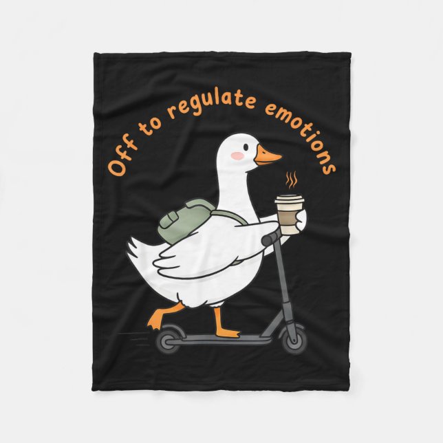Cobertor De Velo Fora para regular emoções ganso engraçado saúde me (Frente)