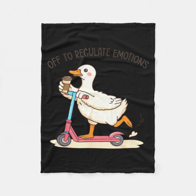 Cobertor De Velo Fora para regular emoções ganso engraçado saúde me (Frente)