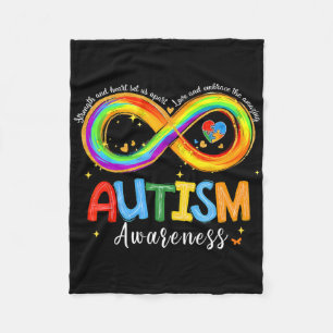 Cobertor De Velo Força De Sensibilização E Coração Do Autismo Nos S