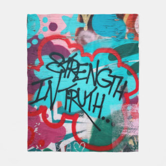 Cobertor De Velo Força No grafite Da Verdade