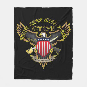 Cobertor De Velo Forças Armadas dos Estados Unidos Veteranas, Com