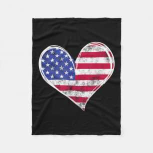 Cobertor De Velo Forças Armadas Patrióticas Americanas do Coração d