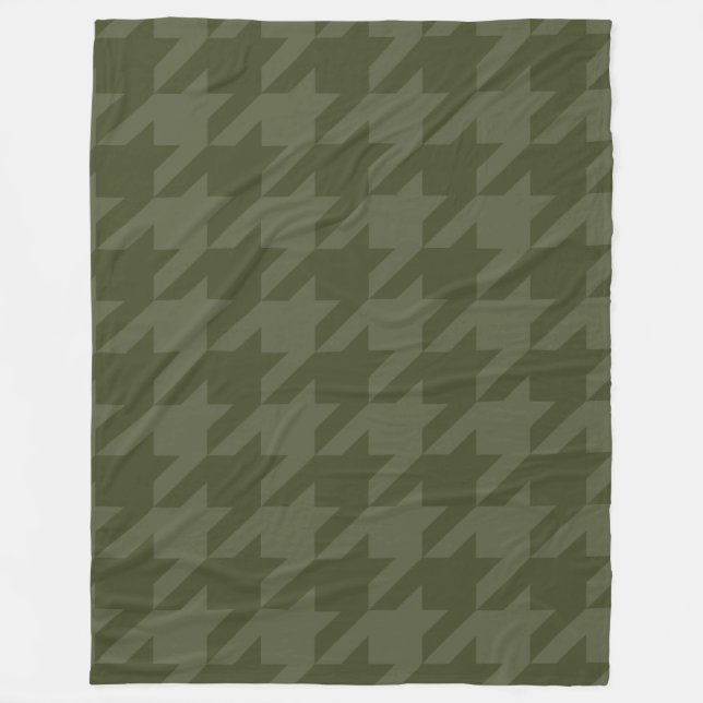 Cobertor De Velo Forest Moss Houndstooth (Frente)