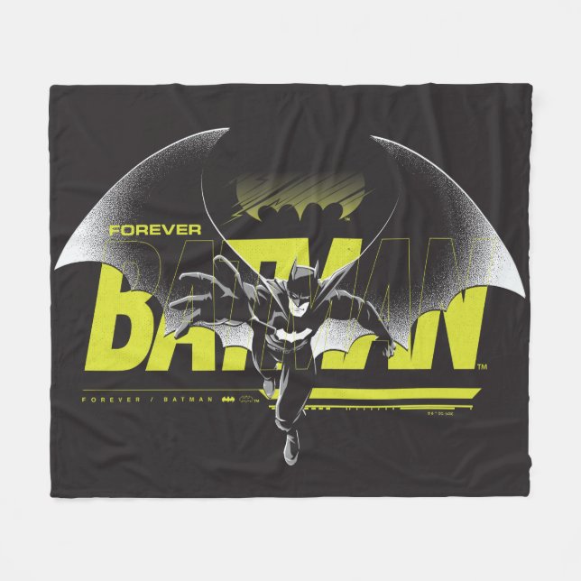 Cobertor De Velo Forever Batman Atingindo Gráfico (Frente (Horizontal))