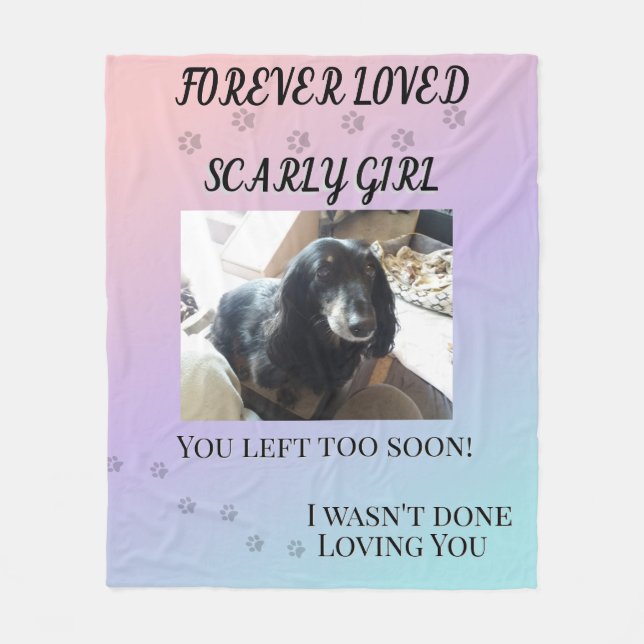 Cobertor De Velo Forever Loved Gradient Memorial (Frente)