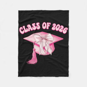 Cobertor De Velo Formatura 2026 Rosa Coquette Bow Cap Senior 2026 G