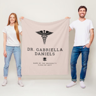 Cobertor De Velo Formatura Personalizada de Médico de Escola de Med