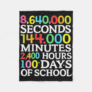 Cobertor De Velo Fórmula Matemática 100 Dias De Escola Professor De