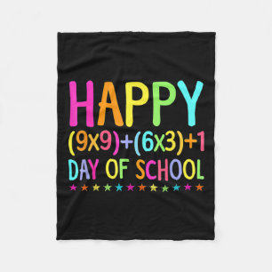 Cobertor De Velo Fórmula Matemática 100 Dias De Menina Professora