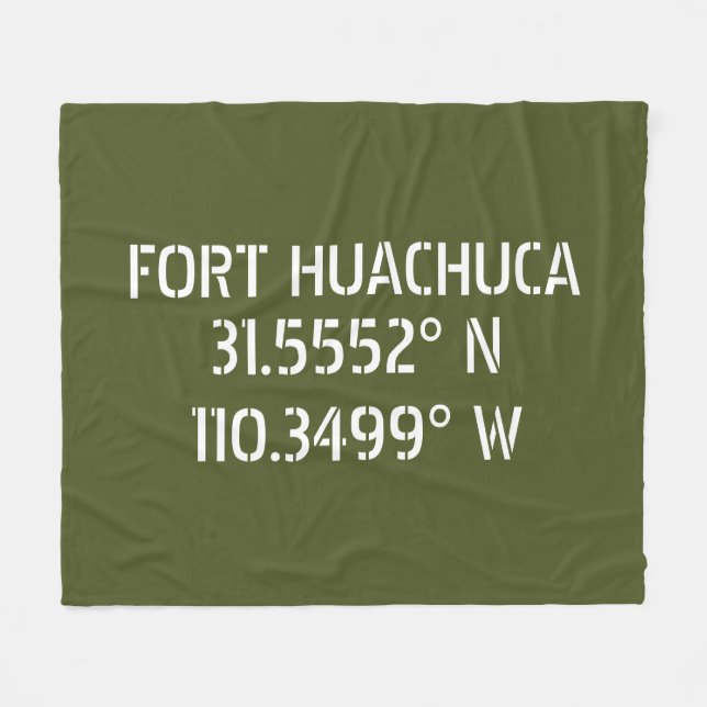 Cobertor De Velo Fort Huachuca Latitude Longitude (Frente (Horizontal))