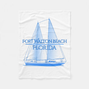 Cobertor De Velo Fort Walton Beach Coastal Sailor Náutico