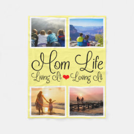 Cobertor De Velo Foto Amarela da Mãe Vida