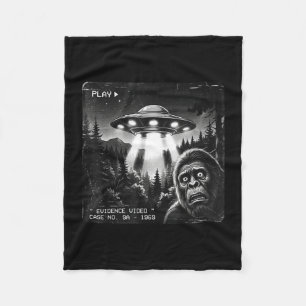 Cobertor De Velo Foto antiga engraçada de bigfoot alienígena ufo co