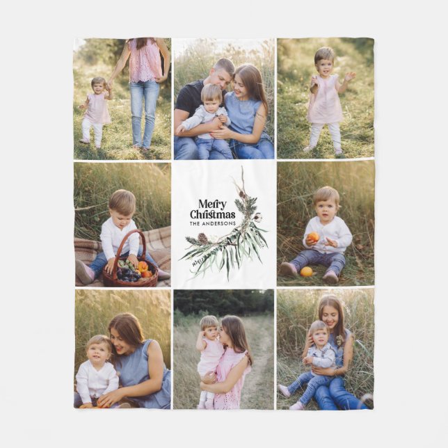 Cobertor De Velo Foto botânica 8 verde-moderna e elegante (Frente)