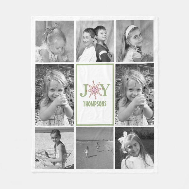 Cobertor De Velo Foto Colorida de Alegria Snowflake (Frente)